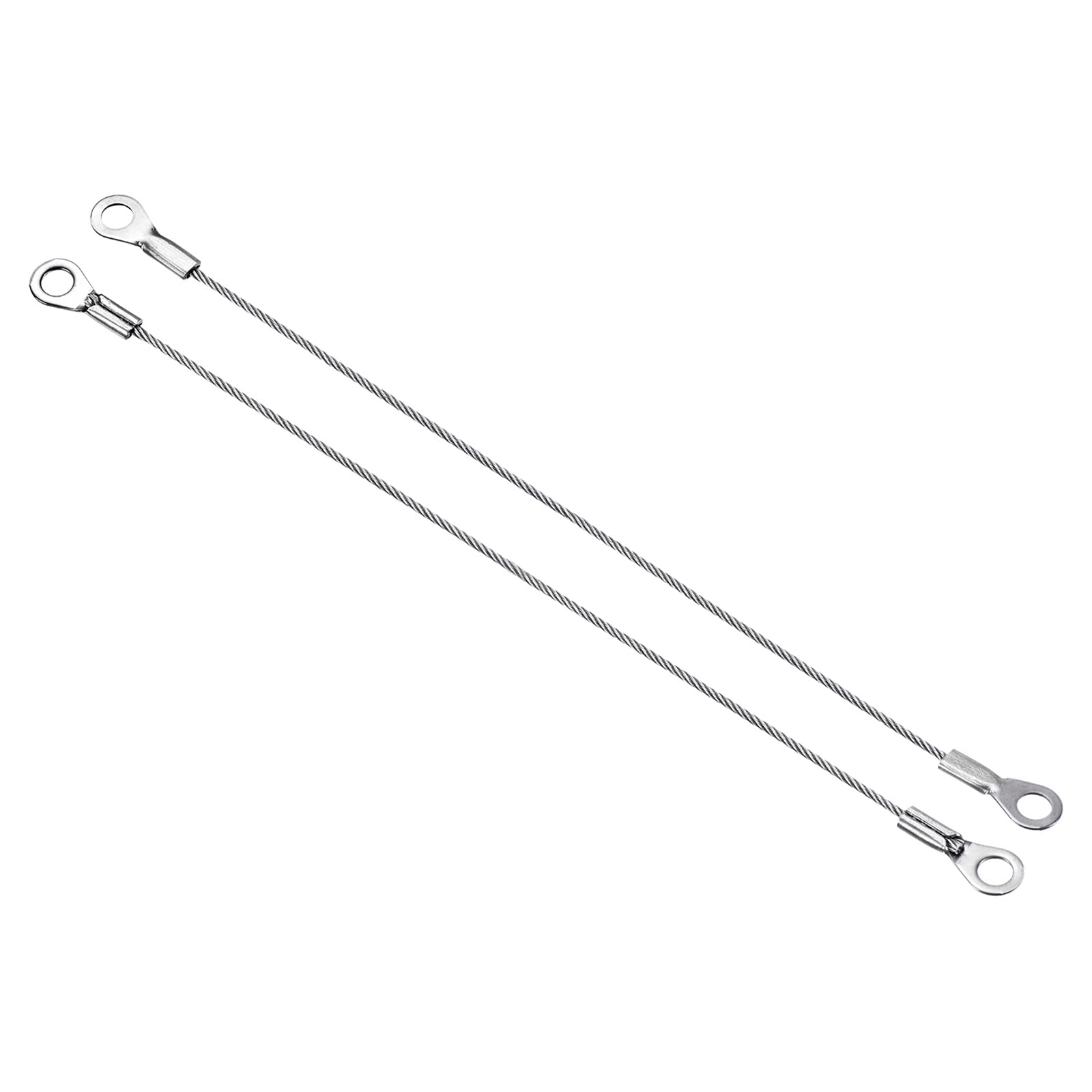 PATIKIL Stainless Steel Lanyard Cable 1.5mmx20cm, 4 Pack Eyelets Ended Security Wire Rope