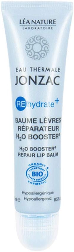 Eau Thermale Jonzac ORGANIC LIP BALM โ REhydrate + H2O Booster Repair Lip Balm โ Natural Hyaluronic Acid and Thermal Water โ 95 Natural Ingredients Lip Care High Tolerance โ Incolor, 15 millilitre