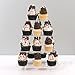 Hayley Cherie 4-Tier Square Cupcake Stand - Acrylic Tiered Cake Stand - Dessert or Cupcake Tower