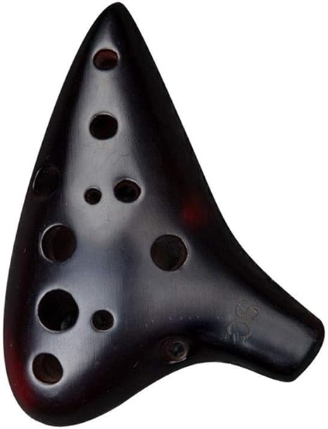 Amazon Co Jp Shkrrb オカリナ楽器 12ホール 学生ミッドレンジc 洗練されたミニマリストデザイン オカリナ演奏 持ち運びが簡単 Color Black 楽器 音響機器