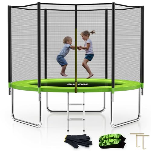 SKOK Trampoline for Kids,400LBS Outdoor Trampoline with Net-ASTM Approved Trampoline for Children