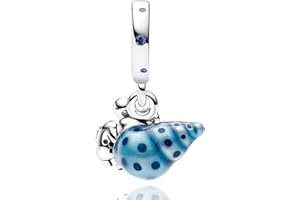 MGIUL 925 Sterling Silver Charms for Bracelets Necklaces,Sea Turtle Crab Chameleon Camera Heart Map Compass Passport Pendants Beads,Safety Chain Clip Charm Jewelry Gift for Women Girls at Christmas,Mother's Day,Birthday