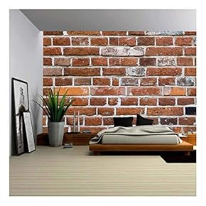 Old Brick Wall. Texture for Background - Removable Wall Mural | Self-Adhesive Large Wallpaper - 66x96 inches