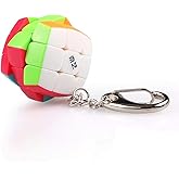 LiangCuber QY Toys 3x3 Keychain Cube Mini 3x3 Speed Cube Stickerless 3cm Keyring Puzzle Cubes