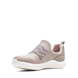 Clarks Women's Nova Way Sneaker, Stone Combi, 8