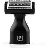 Skull Shaver Foil Attachment - Close Shave for Delicate Areas - Stainless Steel Head Foil Shaver - Compatible with Pitbull, Palm &amp; Butterfly Kiss Shavers