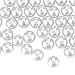 PH PandaHall 200 Pcs 8mm Tiny Satin Luster Glass Pearl Bead Round Loose Spacer Beads for Earring Bracelet Necklace Jewelry Making, White