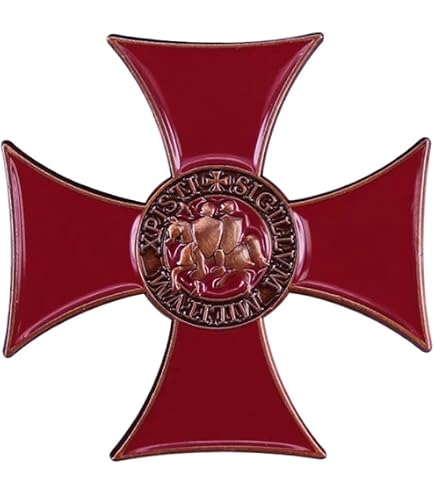 Knight Templar Challenge Coin – Honor Courage Integrity – Medieval Collectible – 1.38 Inch