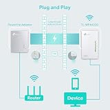 TP-Link TL-WPA4220 AV600 Powerline Adapter 2-Port N300 WiFi Extender 600Mbps view 3