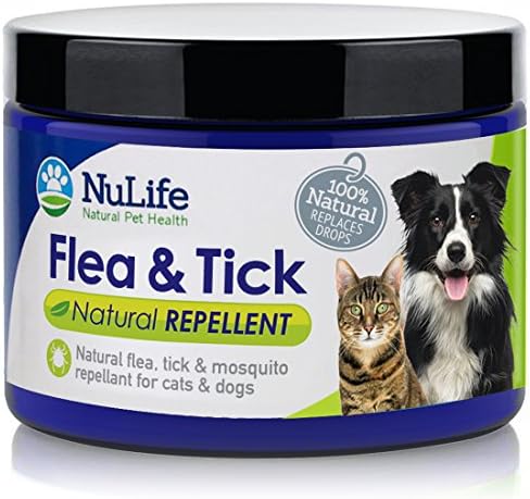 Natural Flea Control for Dogs and Cats - Effective Flea Treatment - Garlic Powder, Brewers Yeast & Vitamin B - Repels Fleas & Ticks Before They Start - Eco-Friendly & Family Safe - 4oz Powder