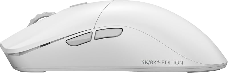 Gaming Model O 2 PRO 4K/8K Wireless Gaming Mouse - 2.4GHz 1ms delay, 4K/8K Polling, 100M clicks, 59g Ultralight, Long Battery Life, 26K DPI, RGB, Ambidextrous, 6 Buttons, PTFE Feet - White