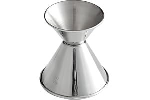 OCS Parts Stain Steel Classic Jigger | 0.75 ounce - 1.5 ounce | Double Sided Jiggers for Drink Mixing | Dishwasher Safe