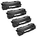 SPEEDYINKS Compatible Toner Cartridge Replacement for Kyocera-Mita TK-172 (Black, 4 Cartridge Pack) Compatible with Kyocera-Mita: FS-1320D, FS-1370DN, Laser P2135d, and Laser P2135dn