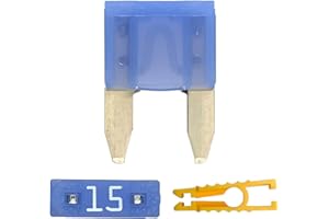 20pcs 15A Mini Blade Fuse and 1 Fuse Puller ATC/ATO 32V 15Amp Fast Blow for Automotive Car Truck SUV