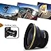 58mm Fisheye Lens for Canon Rebel T8i T7 T7i T6i T6S T6 T5i T5 T4i T3i T2i SL3 SL2 EOS 90D 80D 77D 70D 60D 760D 750D DSLR Camera, includes ultra soft cleaning cloth. Fisheye Lens for Underwater Photos