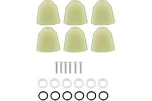 Guitar Tuning Peg Button, 6 Pcs/Set Acrylic Tuning Pegs Buttons Machine Heads Buttons for Guitar(Green)