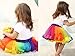 LYLKD Tulle Rainbow Tutu Skirt for Newborn Baby Girls 1st Birthday Photography Outfit Sets with Unicorn Headband. (Rainbow #1, S,0-24 Months)