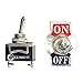 ESUPPORT Heavy Duty 20A 125V 15A 250V SPST 2 Terminal Pin ON/OFF Rocker Toggle Switch Metal Silver Contact Copper Terminal Pack of 5
