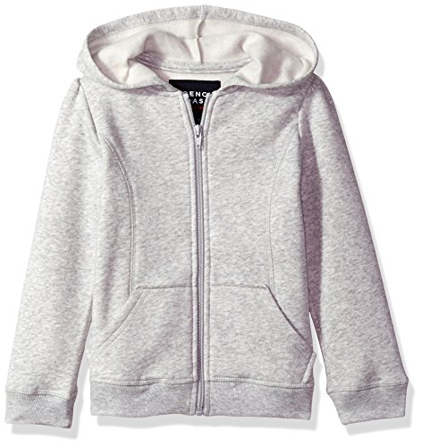 French Toast Little Girls' Fleece Hoodie, Gray, 6