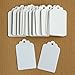 GANSSIA White Kraft Paper Hang Tag for Gift with Free Cut Strings Pack of 100 Pcs 2.75
