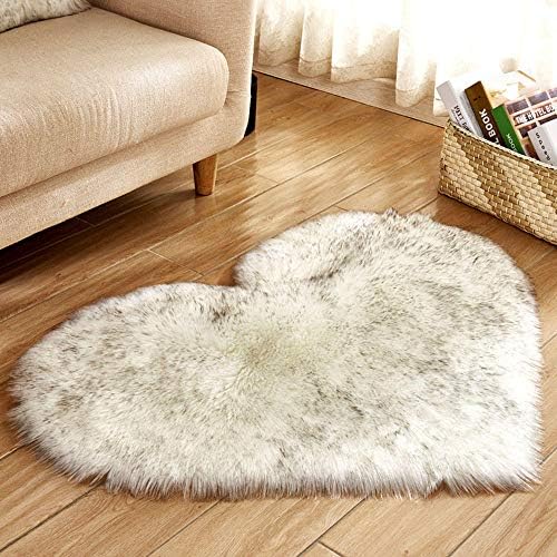 Fur Luxury Rugs Kids Wool Imitation Sheepskin Rugs Wear-Resisting Non-Slip Bedroom Shaggy Cover Rug Mats @ B_40X50cm