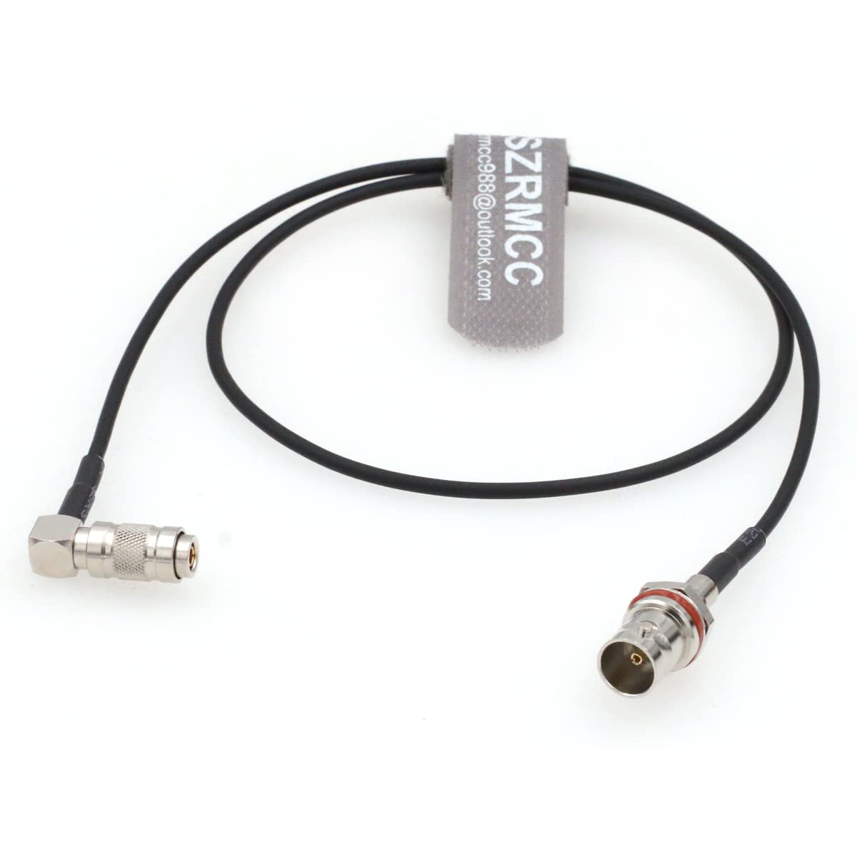 SZRMCC Right Angle DIN1.0/2.3 Male to BNC Female RG179 75ohm HD SDI Cable for Blackmagic HyperDeck (Right Angle,15cm)
