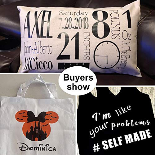 4 Transfer+Vinyl+T+Shirts+12Inches+Rolls