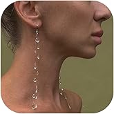 Dew Drop Earrings for Women Long Resin Drop Earrings Lightweight Fun Statement Jewelry Trendy Dangle Accessories