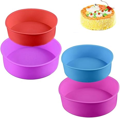 Runde Kuchenform Backform Tortenform Geback Backform Silikon Backformen In 2 Grossen Amazon De Kuche Haushalt