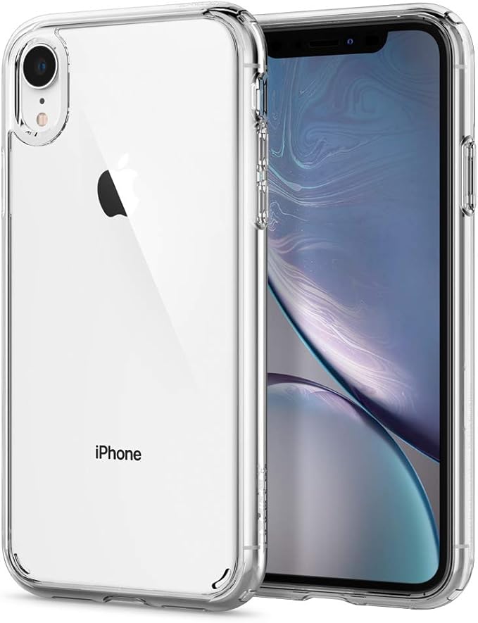 Spigen Ultra Hybrid, Designed for iPhone XR Case, Clear Hard PC Back