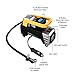 rourlinge 12V DC Air Compressor Pump, 150 PSI Car Digital Display Auto Pump Tire Inflator with Preset Pressure Auto Shut Off Gauge and Emergency Light for Car Tyre, Motorcycle, Bicycle (Black)