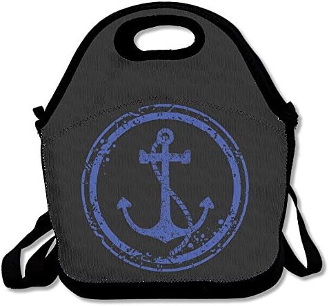 Blue Anchor Vintage LogoLunch Bag For Women Lunch Bag Lunch Box Food Bag Pouple