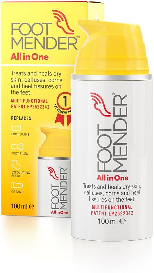 Footmender All in One 100ml Dry Feet Hard Skin Corns Cracked Heels
