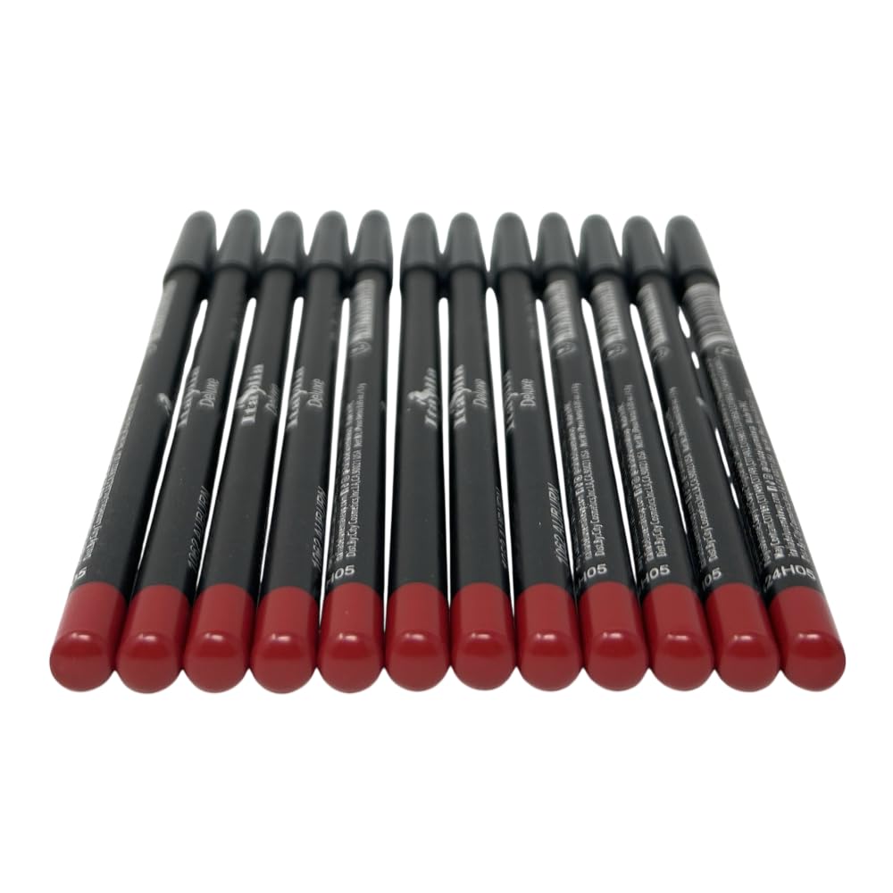 Photo 1 of 12 pcs Italia-Deluxe Ultra Fine Lip liner, Creamy, Long Lasting, High Pigmented Pencil (1062 Auburn)