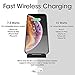 TechMatte Fast Charge Wireless Charging Stand Compatible with iPhone 11, 11 Pro, 11 Pro Max, XS, XS Max, XR (7.5W) Samsung Galaxy S20, S20 Plus, S20 Ultra,Note 10, 9, 8, S10, S9 (10W)