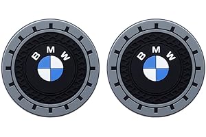 LOVMMEWLOT 2pcs Car Cup Holder Coaster,Cup Holder Insert Coaster with BMW 1 3 5 6 Series X1 X3 X7 X5 X6 Z4 7 M Series,Anti Slip Car Cup Coaster for Car Interior Accessories