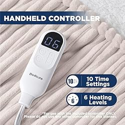 Bedsure Heated Blanket Electric Twin - Soft Ribbed