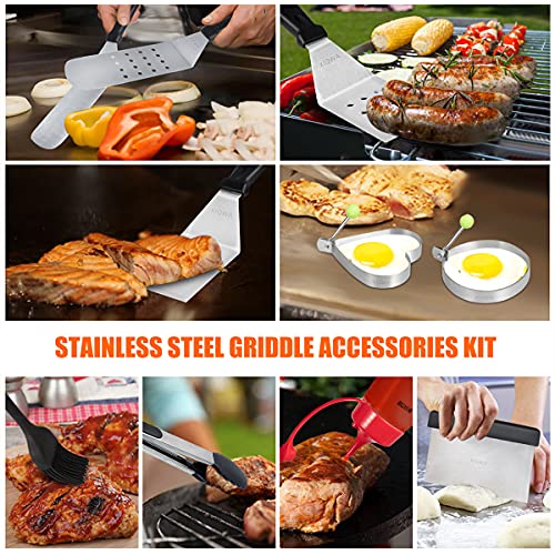 XIQWA Griddle Accessories Kit,14 PCS Flat Top Griddle Accessories,for
