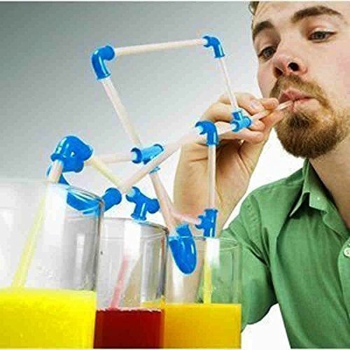 Saver Recesky DIY Straws Creative Crazy Straws Puzzle Toy For Fun Party