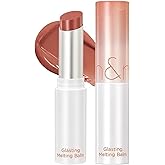rom&nd Glasting Melting Balm - High-Shine, Hydrating Tinted Lip Balm - Buildable Gloss & Vegan Formula - Korean Glossy Lip Balm with Shea Butter 0.12 oz (#05 Nougat Sand)