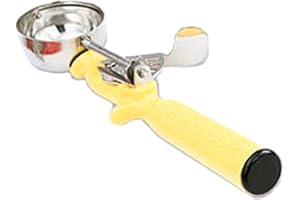 Vollrath 1-5/8 oz Stainless Steel Disher - Size 20,Yellow