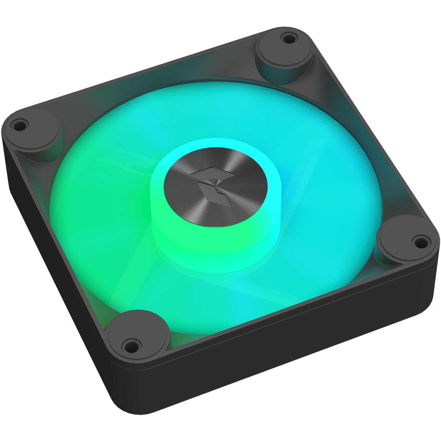 Photo 1 of APNX FP1-120 Black Performance ARGB Fan, 120mm, 30mm Frame Width, PWM 500-1600 RPM, High Air Flow, Hydraulic Bearing, Thick Shock-Absorbing Pad, for PC Case, Liquid and Air Cooler