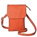 MINICAT Roomy Pockets Series Small Crossbody Bags Cell Phone Purse Wallet For Women(Orange)