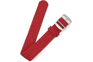 BARAK WATCHES Canvas Nylon Watch Straps, Nylon Braided Watch Band, Replacement Watchband Hook and Loop Straps (16mm,18mm,20mm,22mm) For Men Women