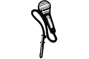 NIPITSHOP MUSICAL INSTRUMENT PATCH Nipitshop Patches Black Karaoke Microphone Music Cartoon Logo Kid Baby Jacket T Shirt Patch Sew Iron on Embroidered Symbol Badge Cloth Sign Costume