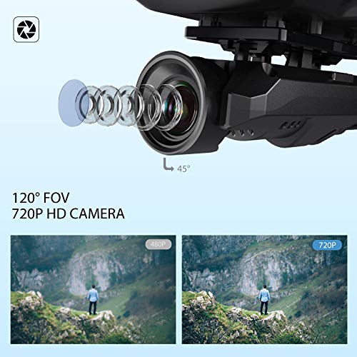 Potensic U42 WiFi FPV Drone with 720P HD Camera , 360Â°Flip, RTF Remote Control Drone for Beginners with Altitude Hold, Gravity Sensor, Healess Mode, One key Take Off/Landing, Compatible with VR Glass