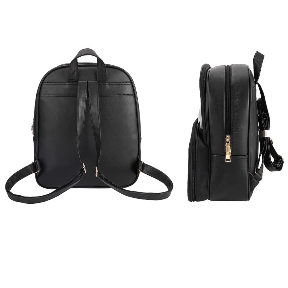 STEAMEDBUN Ita Bag Double Window Candy PU Leather Backpack Kawaii Pins Bag with insert