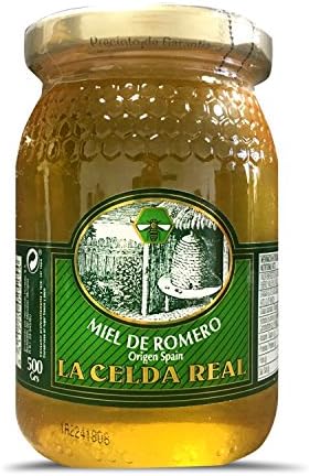 La Celda Real - Natural Honey 500g - Origin from Spain - 100% Pure - Finest Quality - 3 Flavour: Rosemary Honey/Orange blossom honey/Forest honey (Orange Blossom Honey)