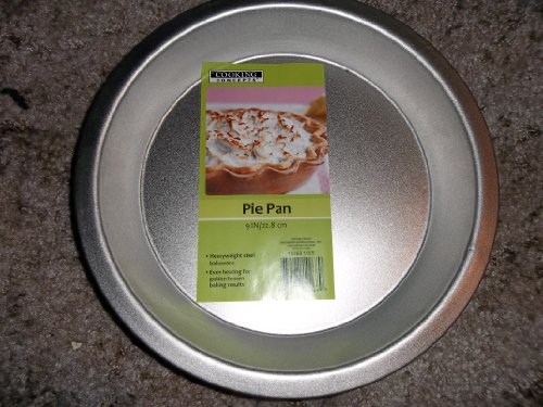 9" Pie Pan -Toaster Oven 9-inch Steel Pie Pan by Cooking Concepts