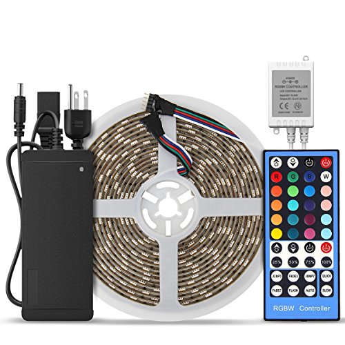 Supernight 16.4ft (5m) 5050 300leds rgb+warm white led …